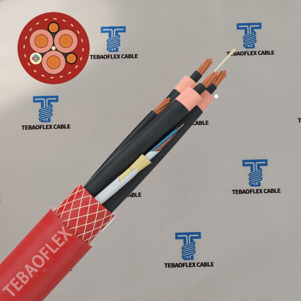 (N)TSCGEWOEU 3+3 Flexible Medium Voltage Trailing Cable