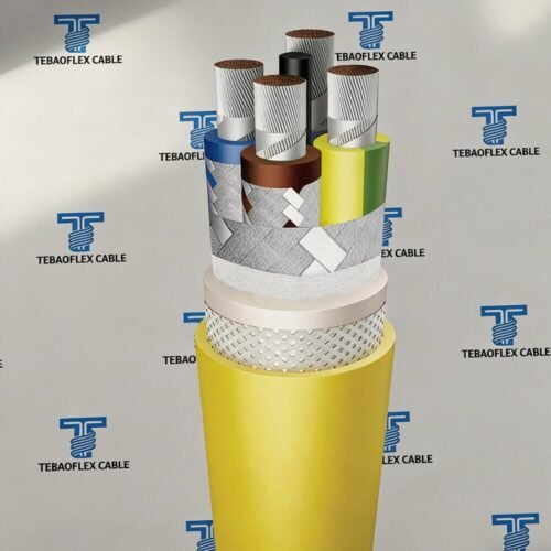 trm-j-0-69-1-15kv-mining-rubber-cable TRM-J 0.69/1.15kV mining rubber cable by TEBAOFLEX with black rubber sheath for underground mining
