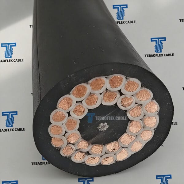 600V 2PNCT-H-U-1 600V 2PNCT-H-U 30×3.5mm² Rubber Reeling Cable – RTG Baloney Cable for Reeling System