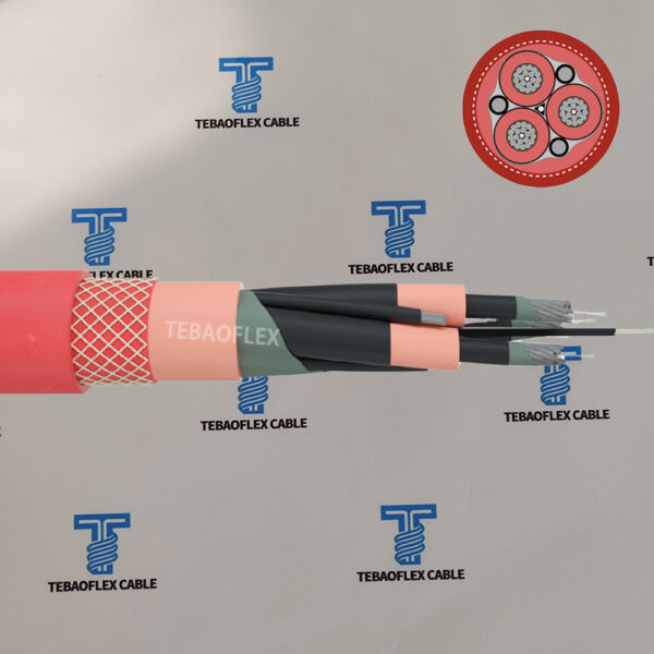 (N)TSCGEWOEU MT PLUS (3) Anti-torsion polyester braid of (N)TSCGEWOEU MT PLUS cable between inner and outer sheath