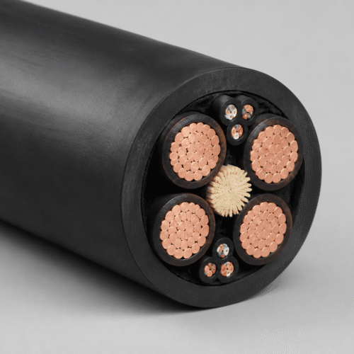 baulift-construction-lift-cable-hero Baulift Cable flexible rubber construction lift cable cross-section with copper conductors and central support element