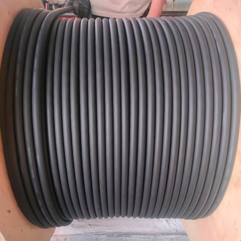BFOU 0.6/1kV fire resistant power cable drum by TEBAOFLEX showing orange LSZH sheath