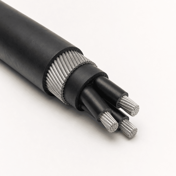 BS6883 6.6kV Armoured Offshore Submersible Cable BS6883 6.6kV three-core armoured offshore submersible cable with black PUR sheath and galvanized steel wire braid