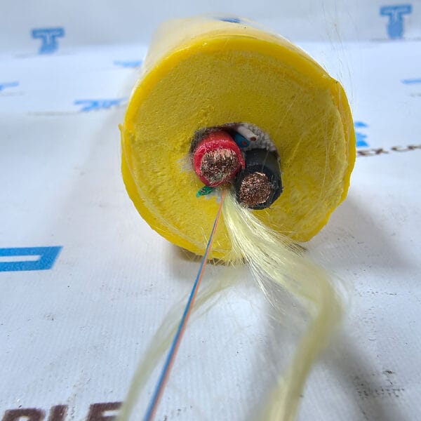 buoyant-tether-cable-two-core-fiber-optic-cross-section-tebaoflex-1.jpg Buoyant Tether Cable for ROVs and Subsea Systems | TEBAOFLEX
