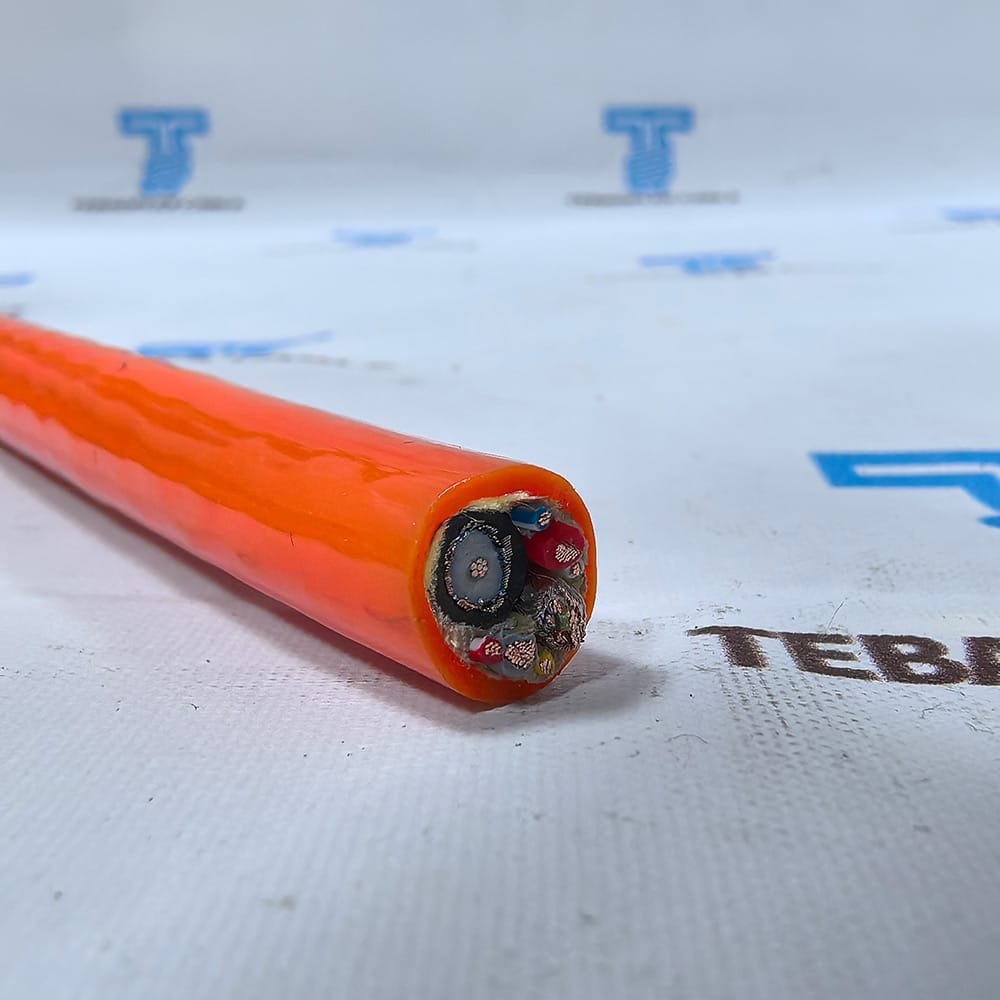 TEBAOFLEX composite umbilical cable cross-section with hybrid power and signal cores