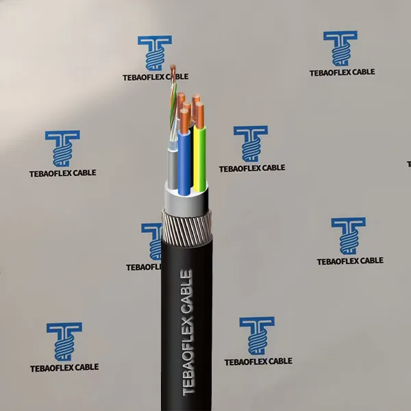 EV Charging Cat6A Cable SWA LSZH EV charging Cat6A cable with galvanized steel armour and LSZH sheath