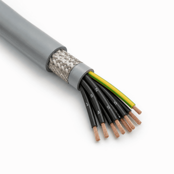 FD 30810 CP Shielded PVC-PUR Servo Cable FD 30810 CP shielded PVC-PUR servo cable with copper braid for industrial automation