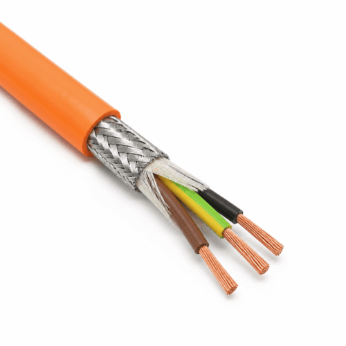 FD 75781-CY Shielded PP-PVC Servo Cable FD 75781-CY orange shielded PP-PVC servo cable with copper braid