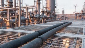 Gas resistant pair solid cables installed in an oil and gas facility