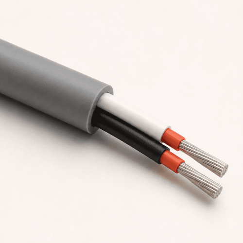 Fire Resistant LSZH Speaker Cable 300/500 V – Two Core Fire resistant 300/500 V LSZH speaker cable with two tinned copper conductors