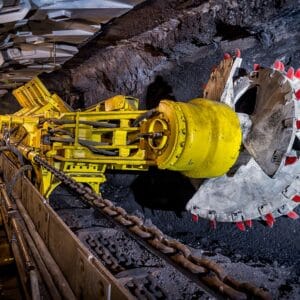 Flexible mining cable used with heavy-duty equipment in an open-pit mining environment