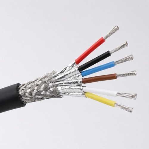 Multi-Core Shielded High Temp Wire Multi-core shielded high temp wire with tinned copper braid and colored conductors