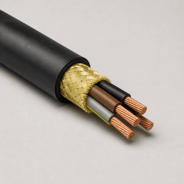 (N)GRDGOEU round festoon cable for cranes and conveyors (N)GRDGOEU round festoon cable with EPR insulation, Kevlar reinforcement and black PCP rubber sheath