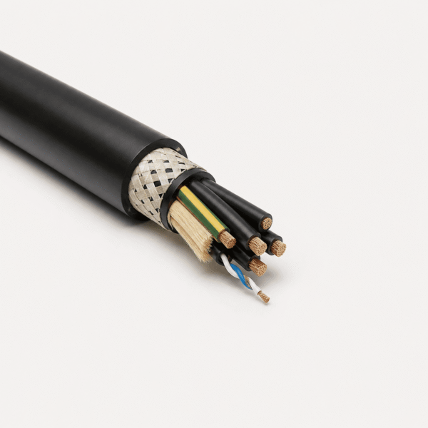 N SHT11Y PUR Vertical Reeling Cable N SHT11Y black PUR vertical reeling cable with braided reinforcement for port cranes