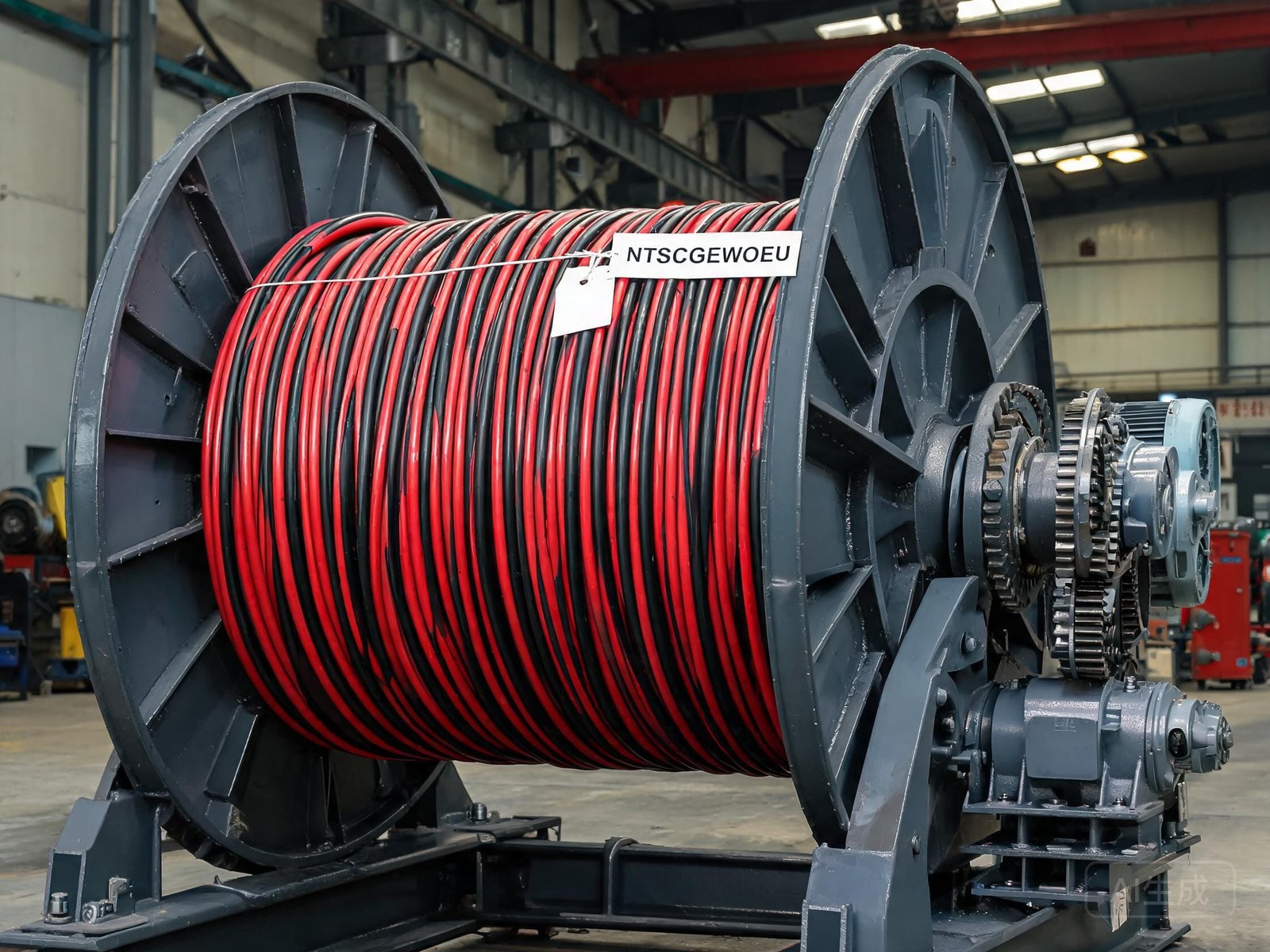 (N)TSCGEWOEU MV reeling cable wound on motorized cable drum for mining equipment power supply