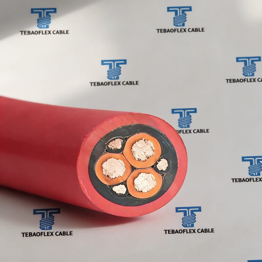 TEBAOFLEX (N)TSKCGEWOEU 8.7/15 kV fibre optic reeling cable cross-section