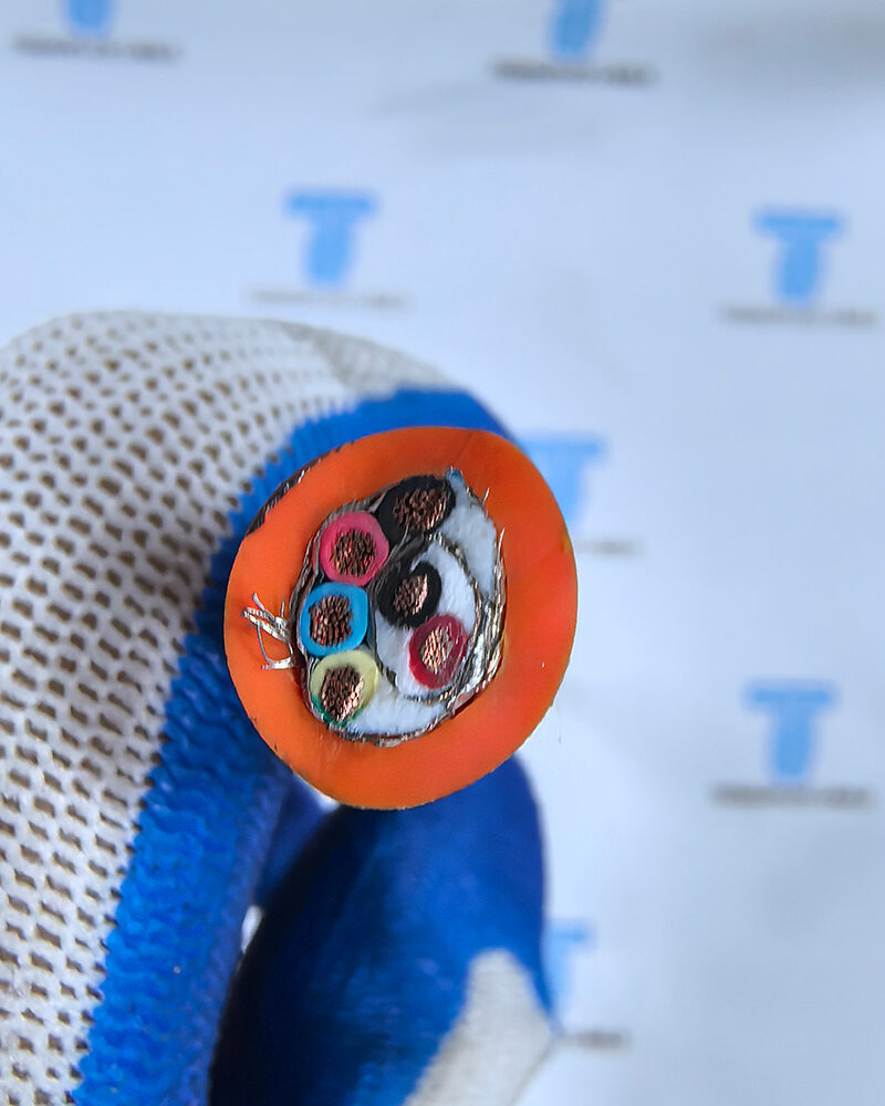 pur-4x18-awg-rov-signal-cable-tebaoflex TEBAOFLEX PUR 4x18 AWG ROV Signal Cable for underwater control and signal transmission