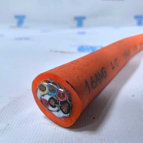 TEBAOFLEX PUR 4x18 AWG ROV Signal Cable for underwater control and signal transmission