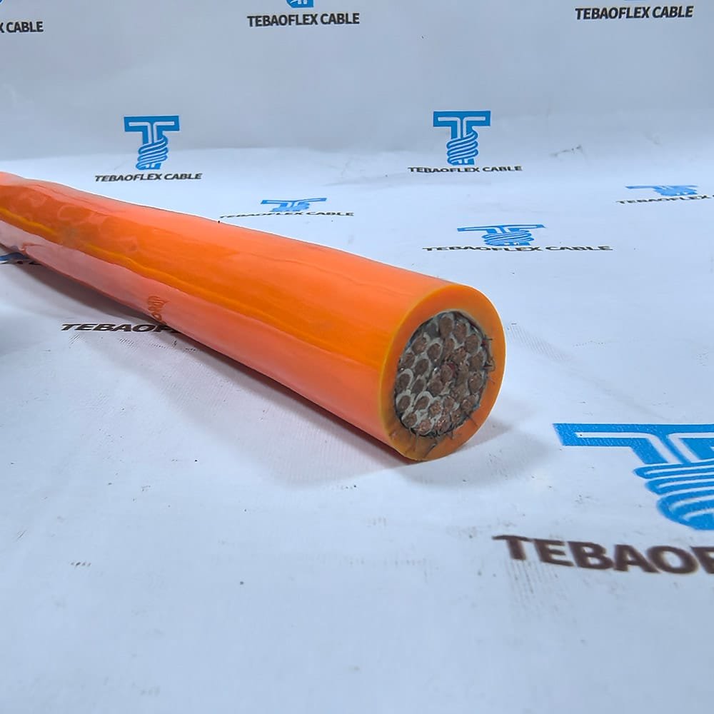TEBAOFLEX PUR multi core control cable cross-section with flexible copper conductors