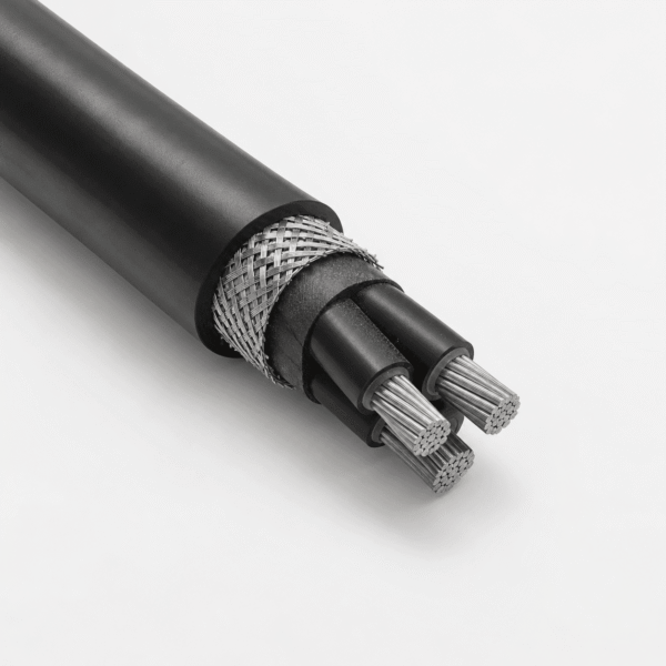 RFOU 0.6/1kV offshore marine power cable with tinned copper braid RFOU 0.6/1kV offshore marine power cable with black SHF2 EVA sheath and tinned copper braid screen