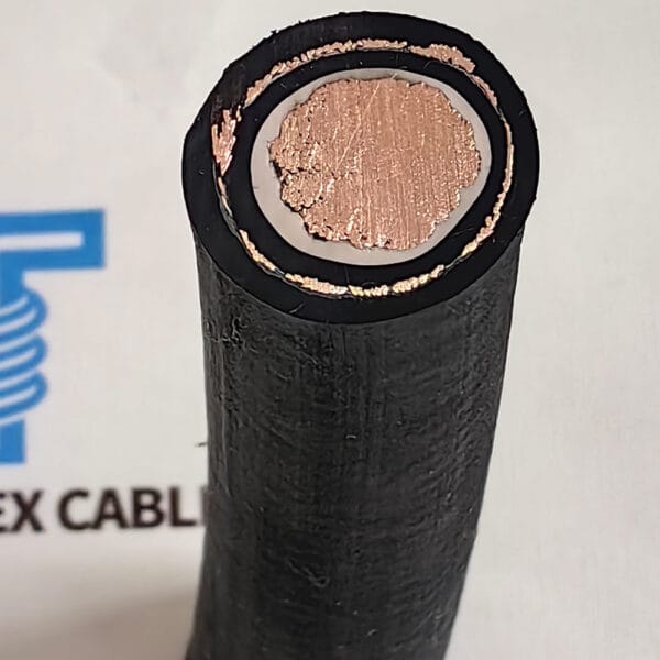 RFOU 0.6/1kV Offshore Power Cable Cross Section TEBAOFLEX TEBAOFLEX RFOU 0.6/1kV offshore power cable cross section with tinned copper conductor braid and black SHF2 mud resistant sheath