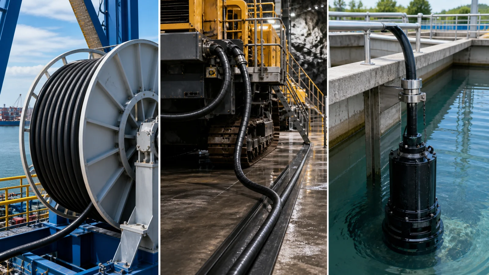 Rubber cables in industrial applications supporting electrification and automation
