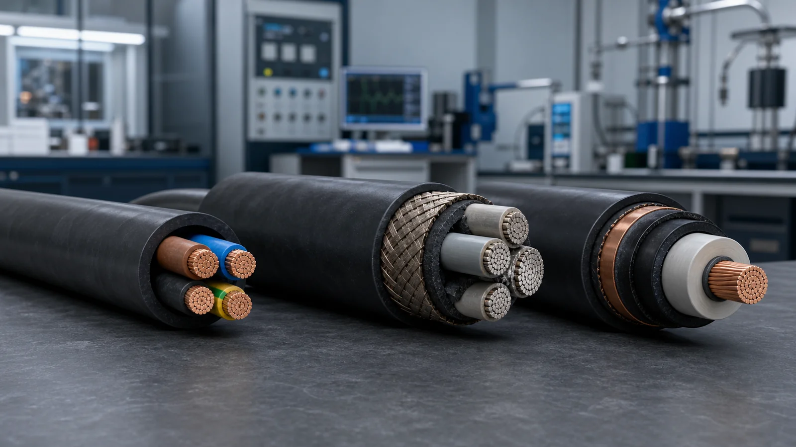 Rubber cable types for industrial, reeling and heavy-duty power applications