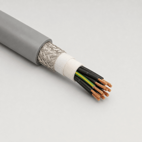 S 200 C Shielded PUR Drag Chain Cable S 200 C shielded PUR drag chain cable with tinned copper braid for industrial automation