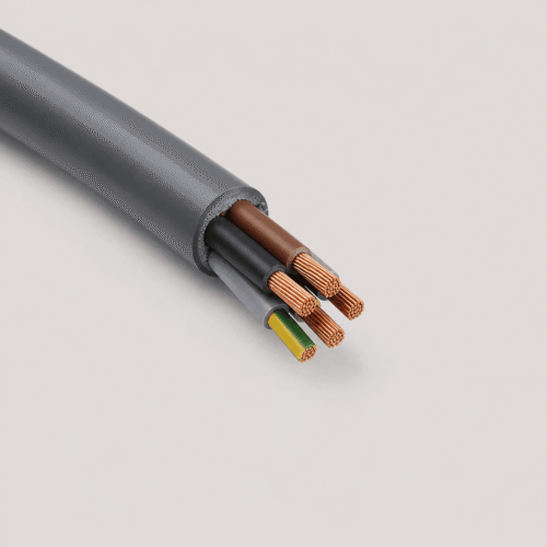 S1BZ5-F 450/750V flexible PUR cable with fine-stranded copper conductors for industrial power connections