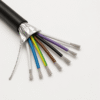 Screened PUR Underwater Control Cable | TEBAOFLEX Seven-core screened PUR underwater control cable with foil screen, tinned-copper drain wire and black polyurethane jacket