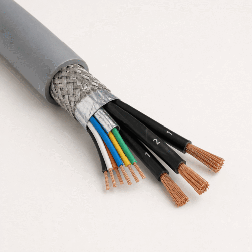 Servo 55700 composite PVC servo cable with screened control pair for industrial motion control