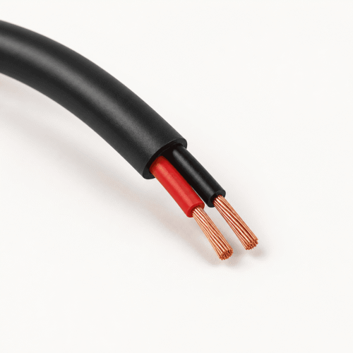UAV Drone Battery Charging Cable Flexible two-core UAV drone battery charging cable with black outer sheath and stranded copper conductors