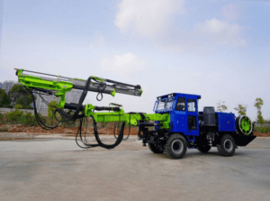 Underground drill jumbo used as the project reference for a Venezuela Type G-GC cable application