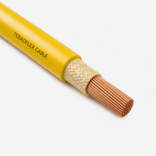 600 V TSE fabric-serve welding cable with finely stranded copper conductor