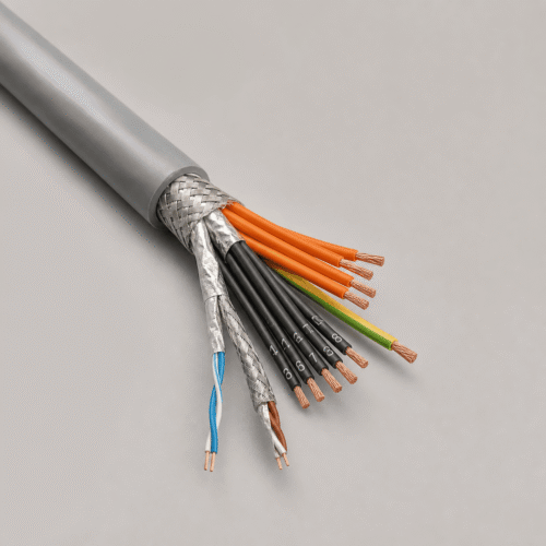 Aircraft Lift T PUR trailing cable Aircraft Lift T PUR trailing cable with screened data pairs and flexible copper conductors