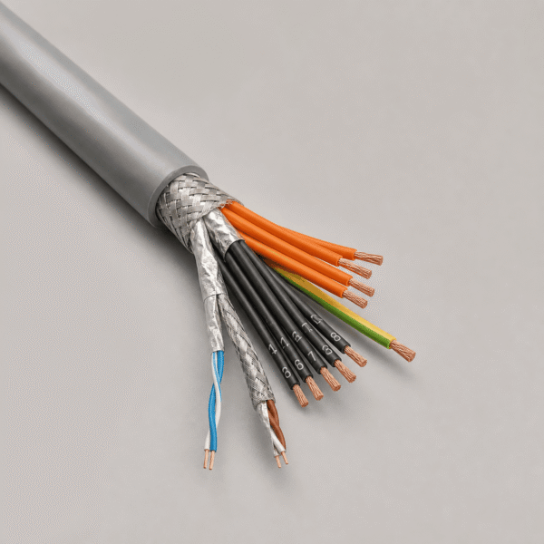 Aircraft Lift T PUR trailing cable Aircraft Lift T PUR trailing cable with screened data pairs and flexible copper conductors
