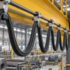 D12YC11Y-J overhead crane festoon application D12YC11Y-J screened PUR cable installed in an overhead crane festoon system