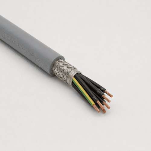 EFK 300 CP Screened PUR Drag Chain Control Cable EFK 300 CP screened PUR drag chain control cable with copper braid EMC shield