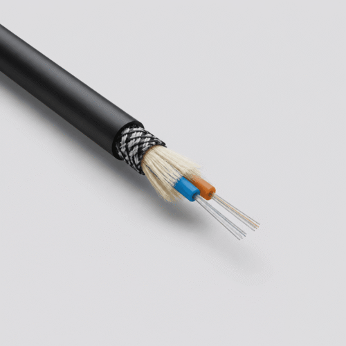 FESTOON PUR FO 2x12-125 Fibre Optic Cable Black FESTOON PUR FO 2x12-125 fibre optic cable with two fibre tubes and dielectric reinforcement for crane trolleys
