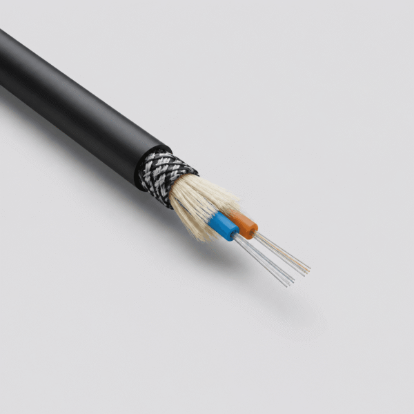 FESTOON PUR FO 2x12-125 Fibre Optic Cable Black FESTOON PUR FO 2x12-125 fibre optic cable with two fibre tubes and dielectric reinforcement for crane trolleys