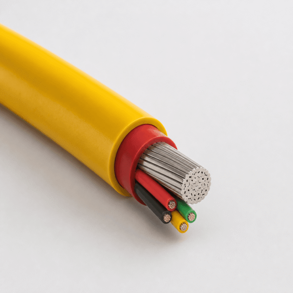 GP 400 SC and QF PUR 400 Hz aircraft ground power cable with tinned copper conductor and control cores