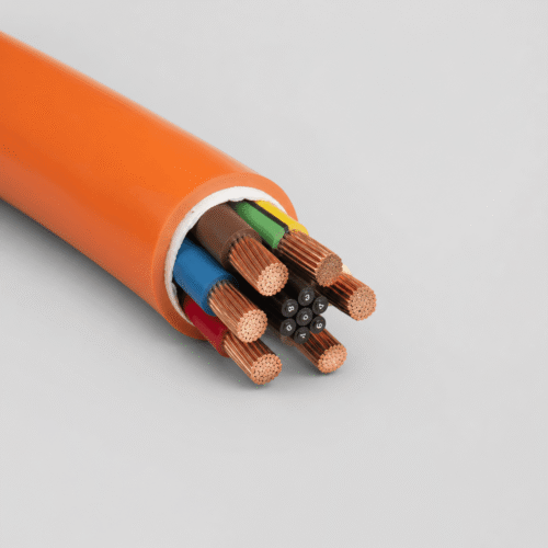 GP 400 SY PVC 400 Hz Aircraft Ground Power Cable GP 400 SY PVC 400 Hz aircraft ground power cable with orange PVC outer sheath for generator and cable dispenser installations