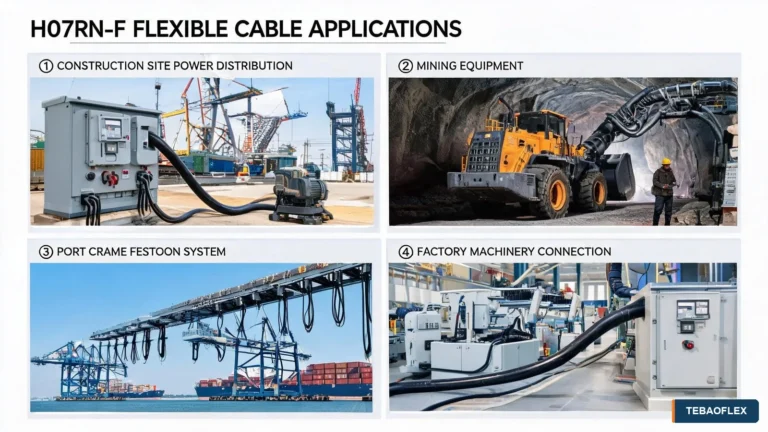 H07RN-F flexible cable applications in construction mining ports and factories