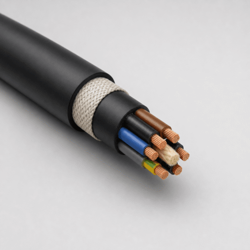 (N)12YRD11YT11Y-J Reinforced Halogen-Free PUR Crane Cable (N)12YRD11YT11Y-J reinforced PUR crane cable with textile braid between the sheaths