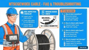 NTSGEWOEU cable maintenance and troubleshooting inspection for mining reeling systems