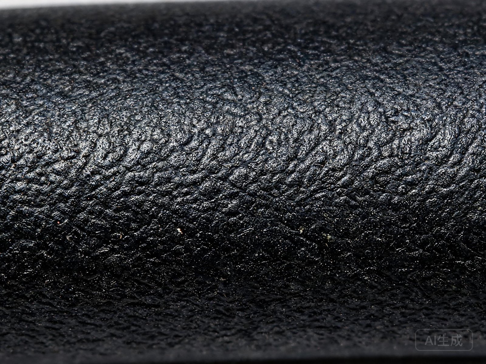 Close-up macro photograph of SOOW cable black rubber neoprene CPE jacket surface texture