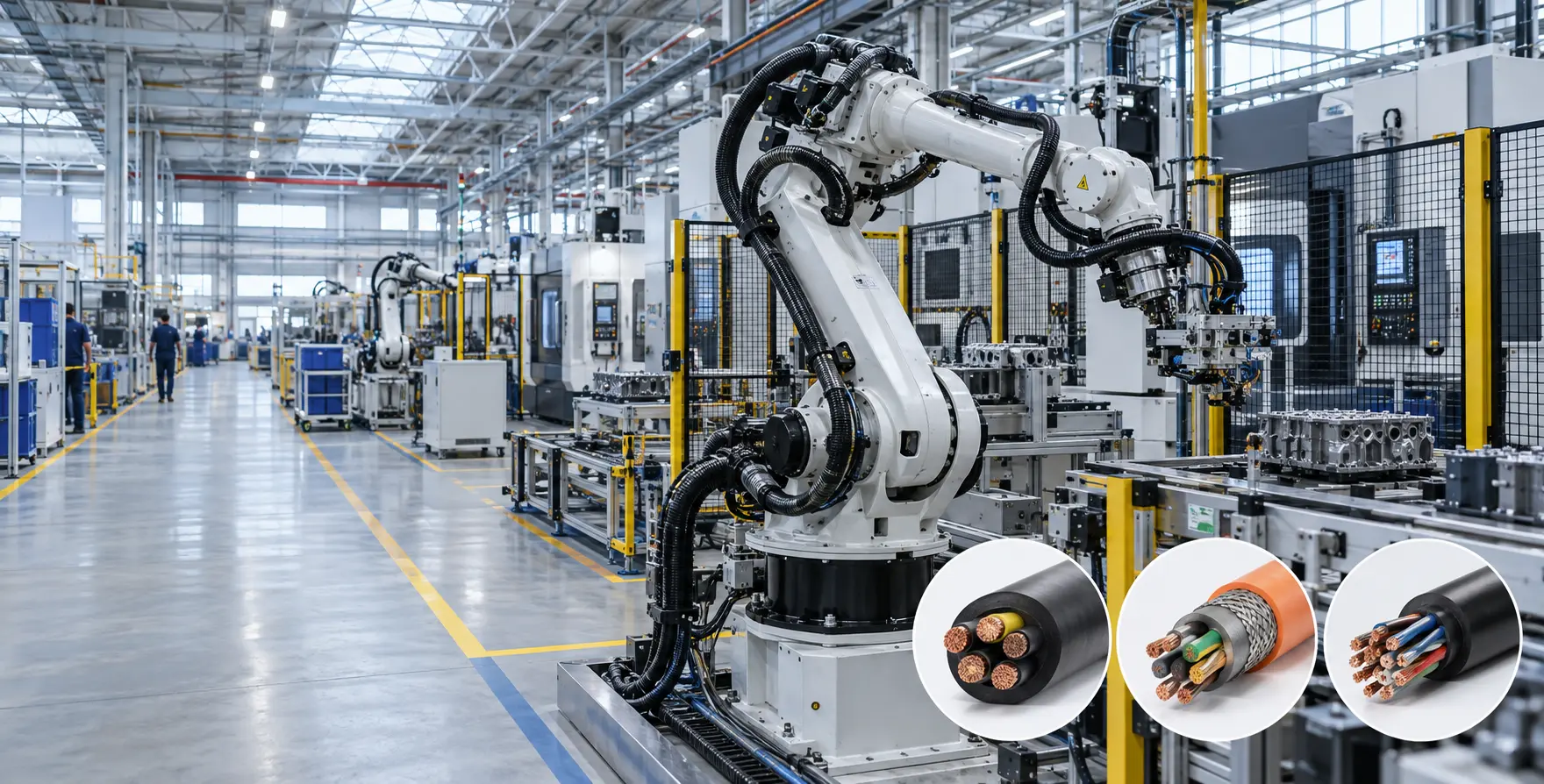 TEBAOFLEX robot flexible cable for industrial automation and robotic systems