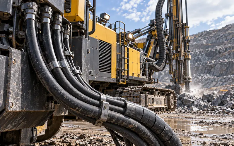 Heavy-duty rubber flexible power cables for mobile industrial equipment