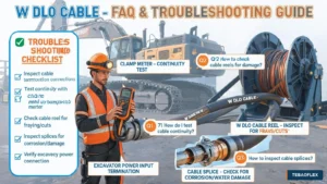 Type W and DLO cable inspection for heavy-duty mining equipment