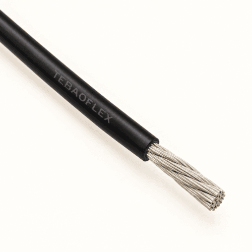 UL 10371 black PFA insulated wire with silver stranded conductor